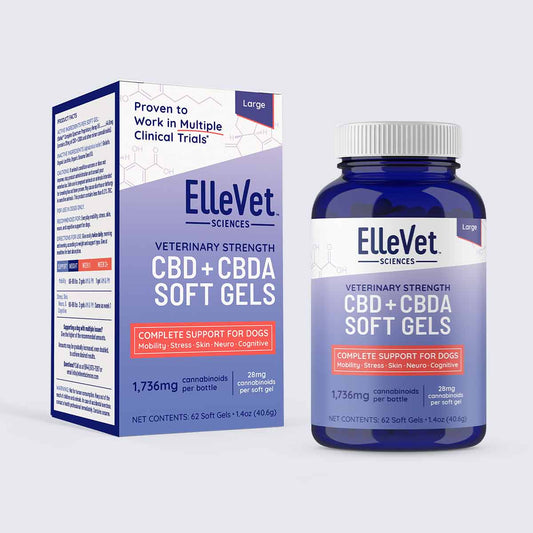 ElleVet Hemp CBD + CBDA Soft Gels