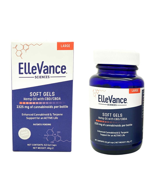 ElleVet Hemp CBD + CBDA Soft Gels