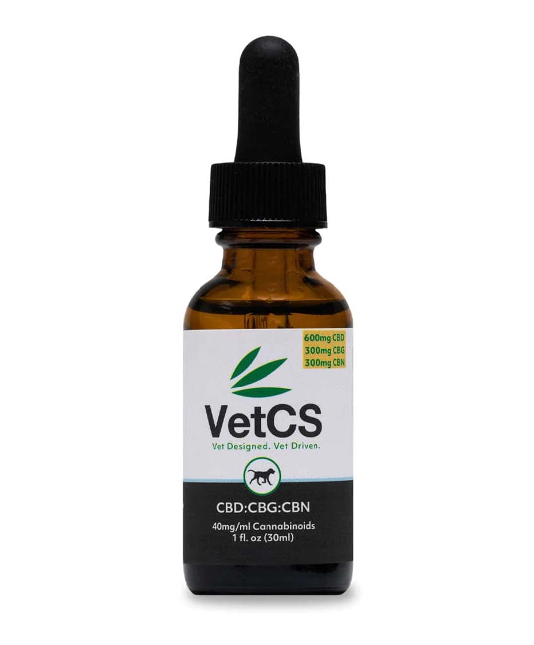 VetCS 1200mg CBD CBG CBN Oil